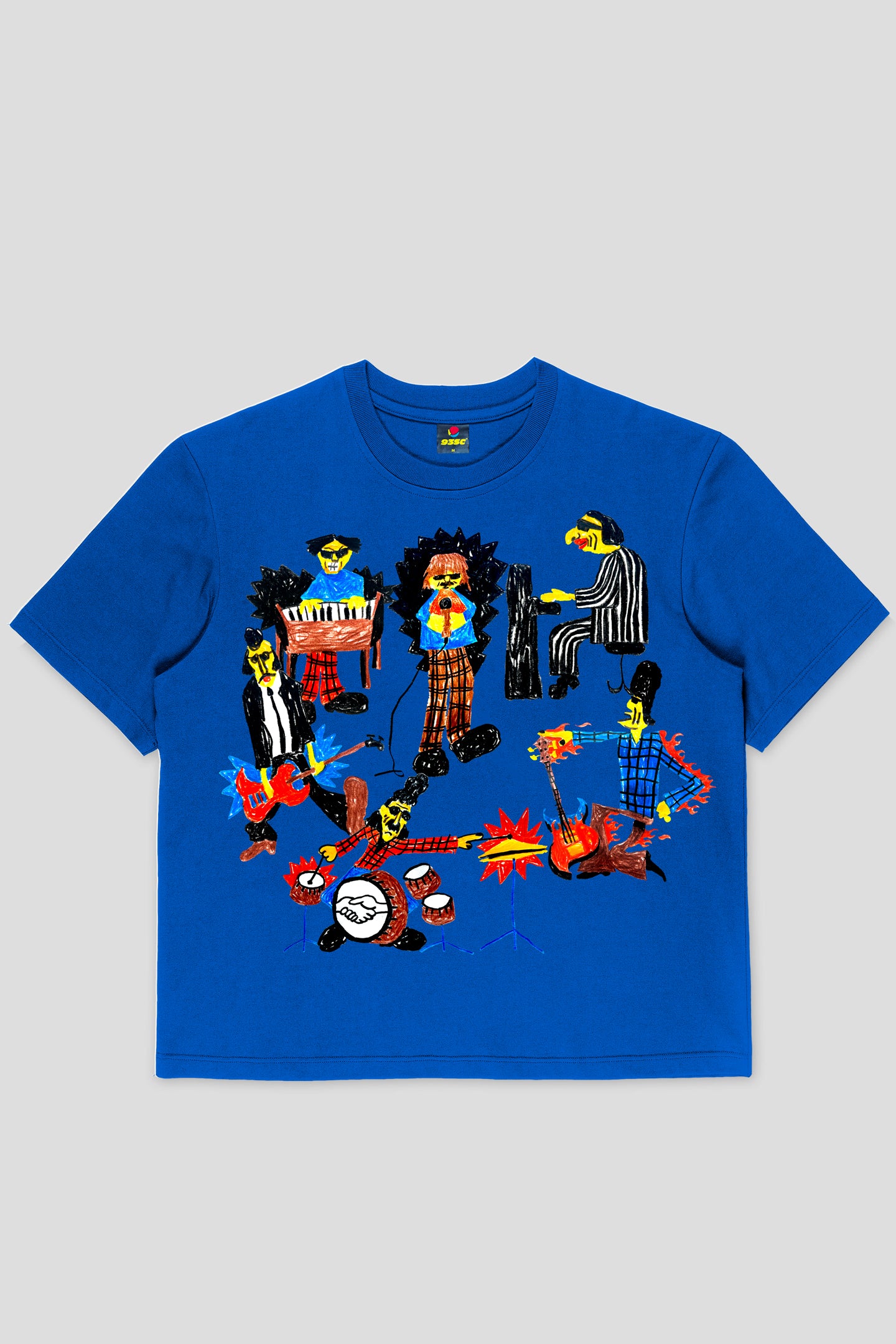 Blue graffiti t-shirt 93 Sierra Crosses MTN Colors 
