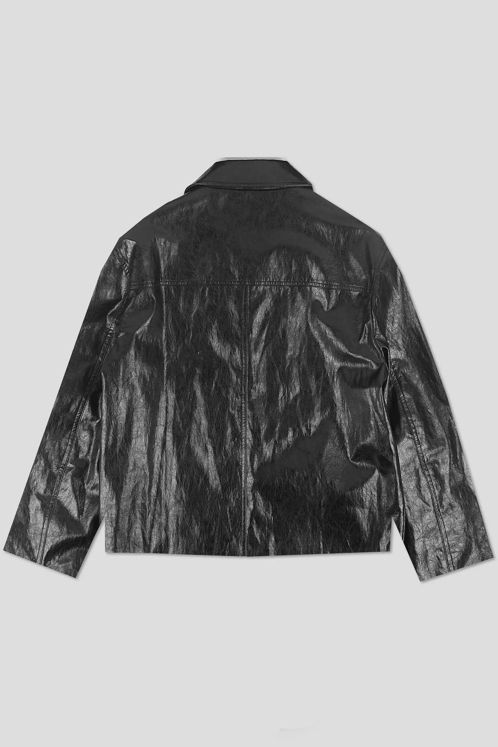 Crinkled Letter Jacket