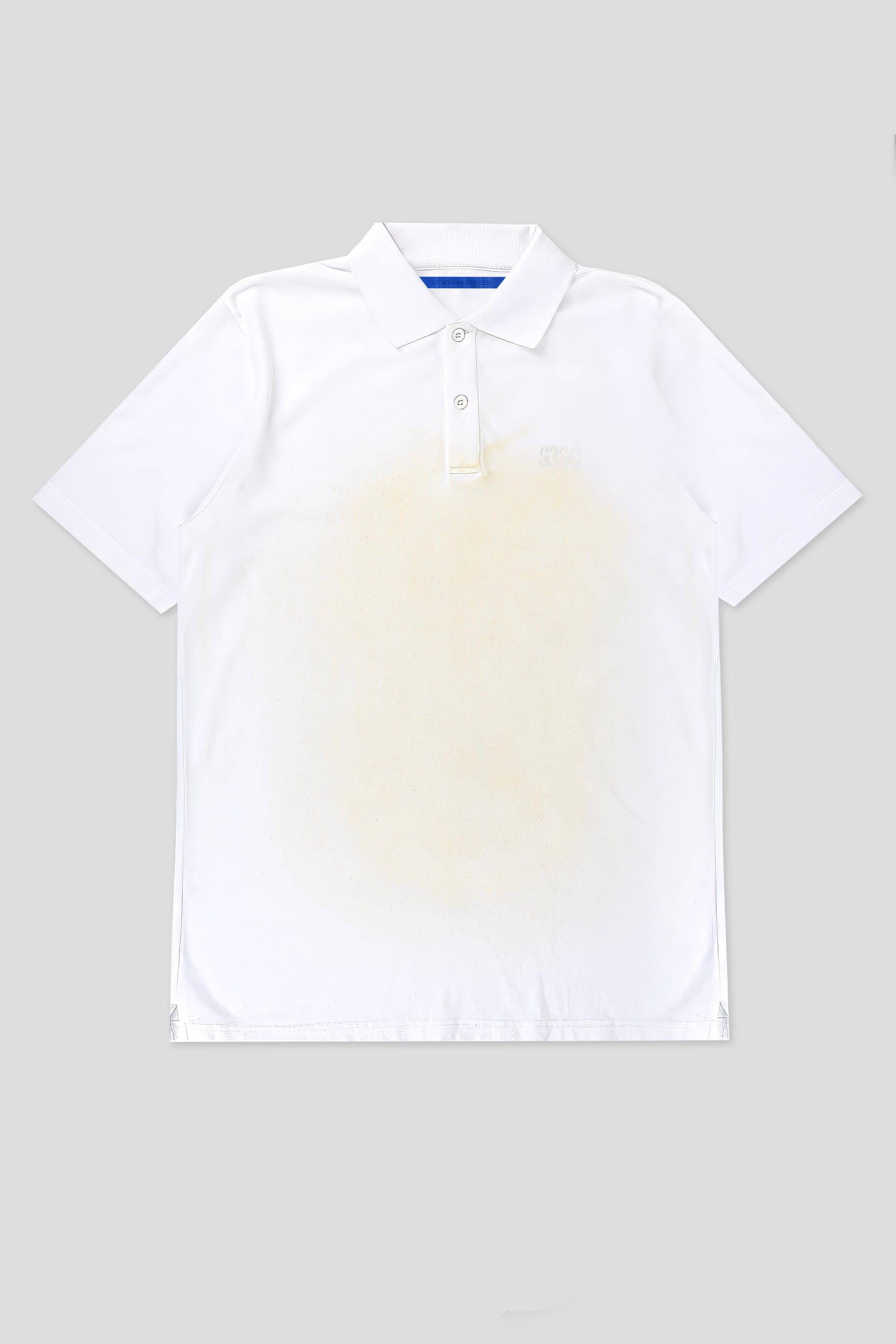 Dirty white polo fake effect regular fit 93 sierra crosses
