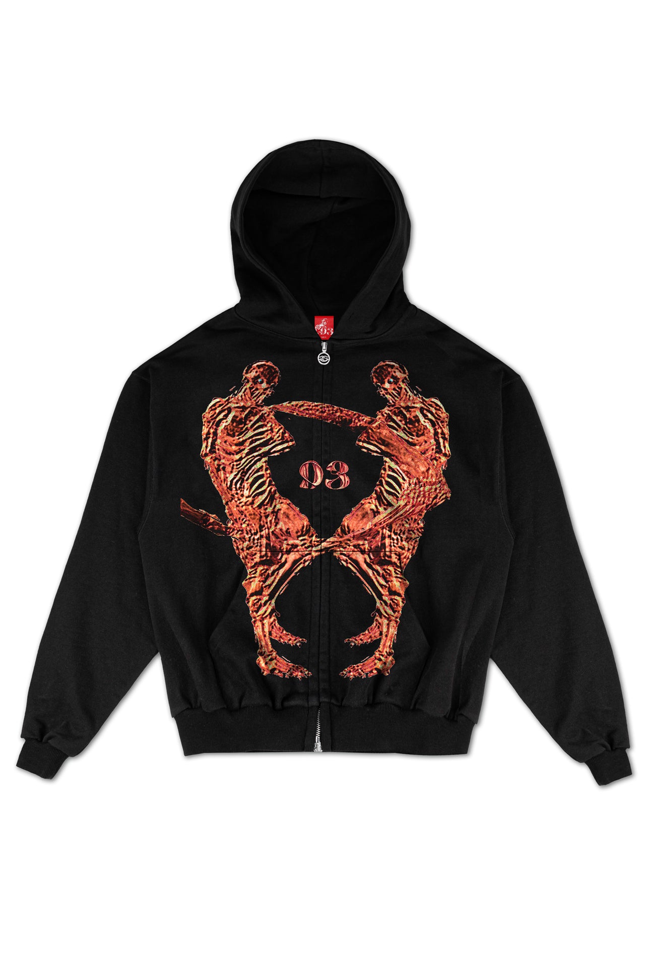 Rasconse Skeleton Zip Hoodie