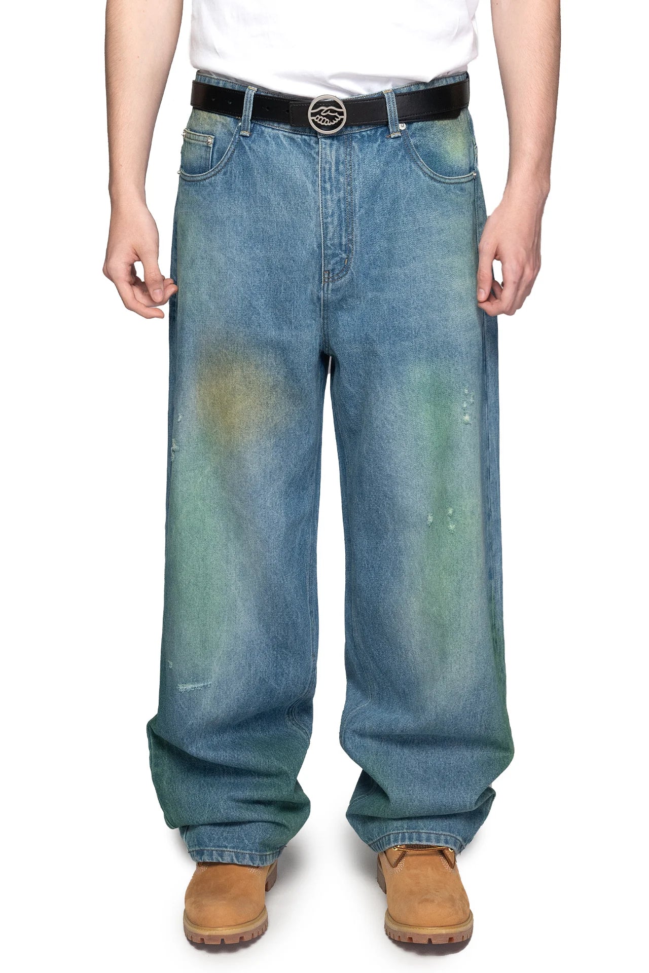Grass Stained Denim Jeans