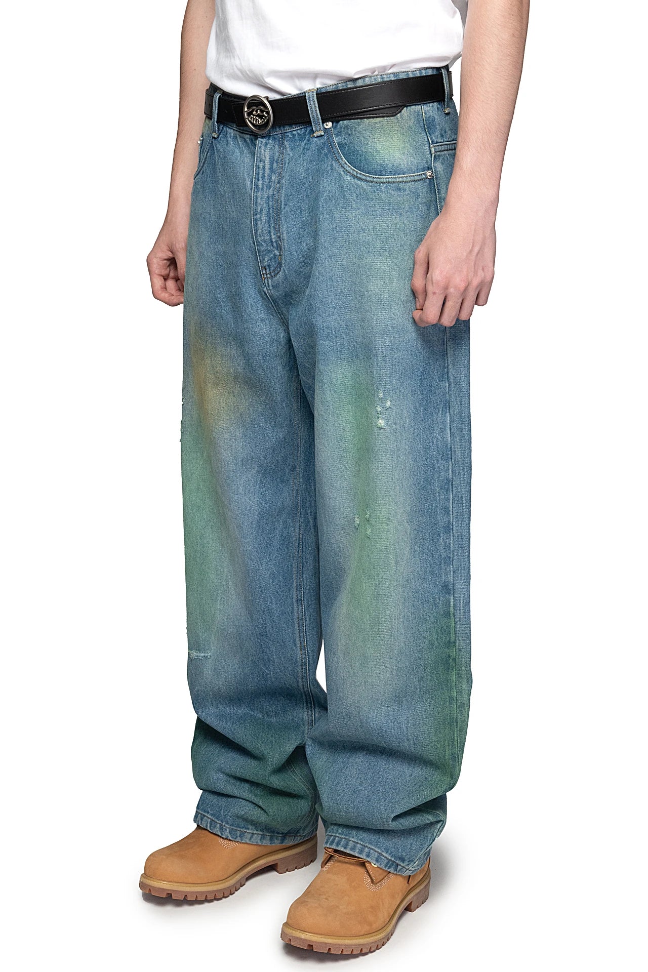 Grass Stained Denim Jeans