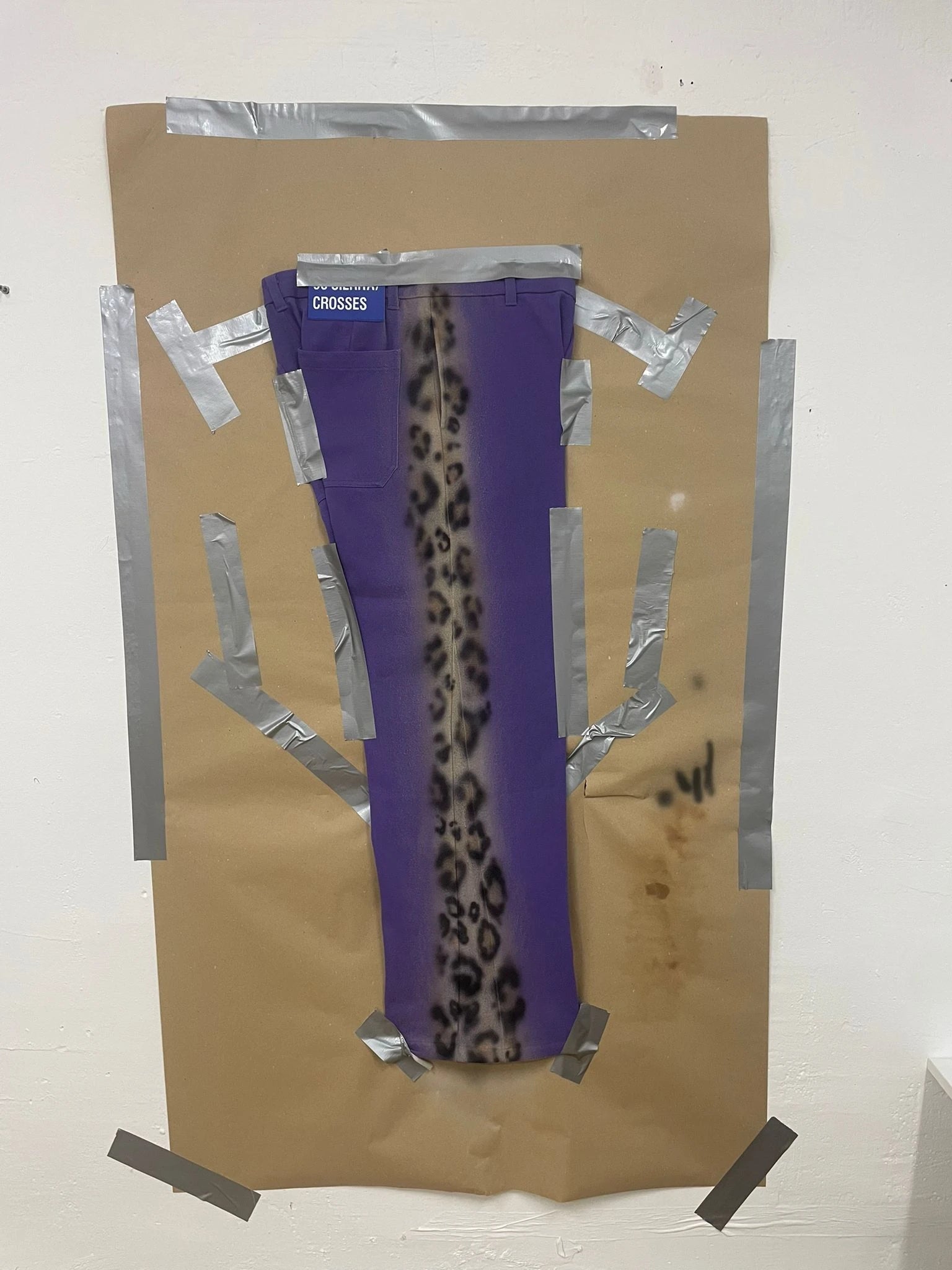 Custom airbrush painted work pants by Kevin Mejia