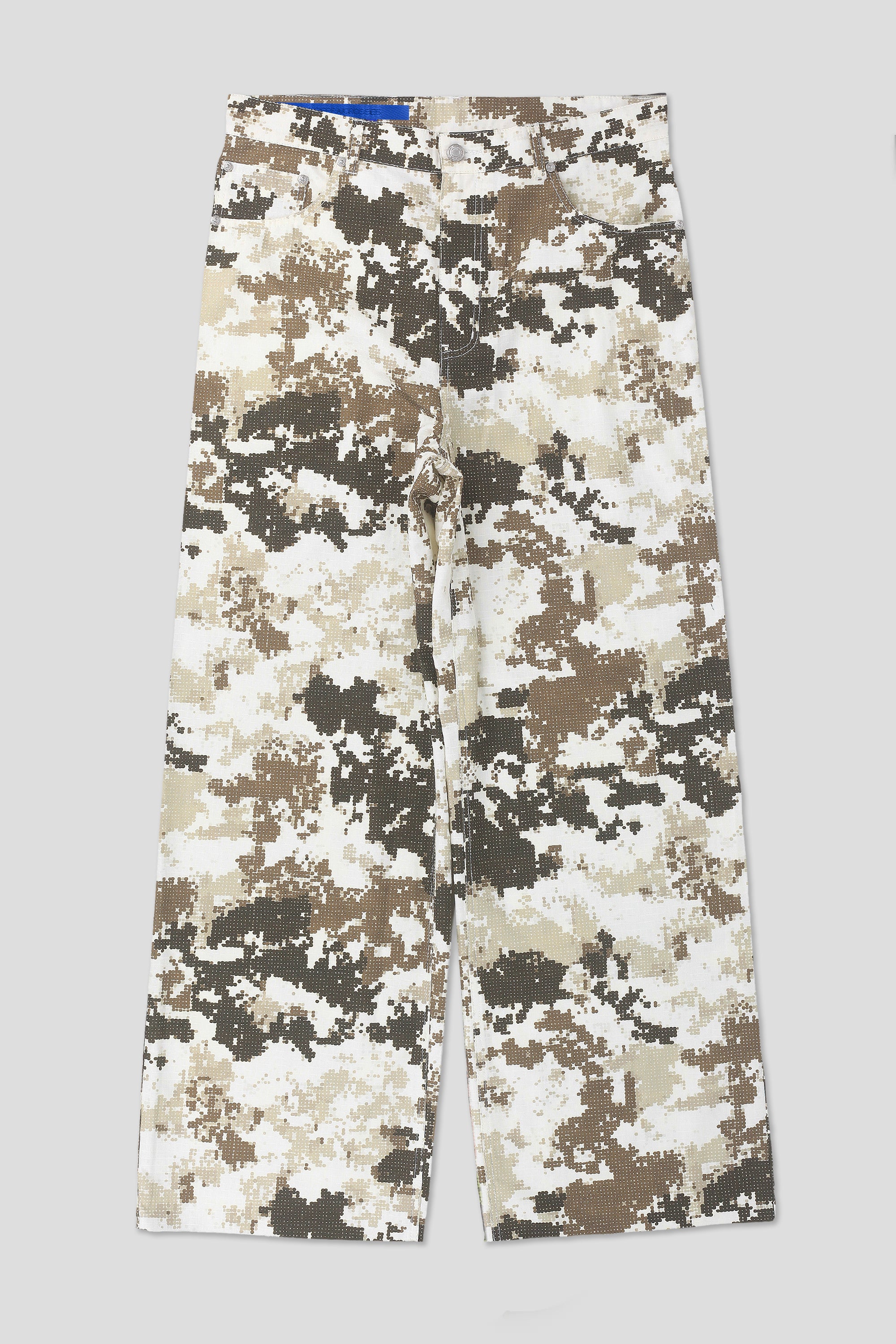 Black and white digital camo pants front view 93 sierra crosses