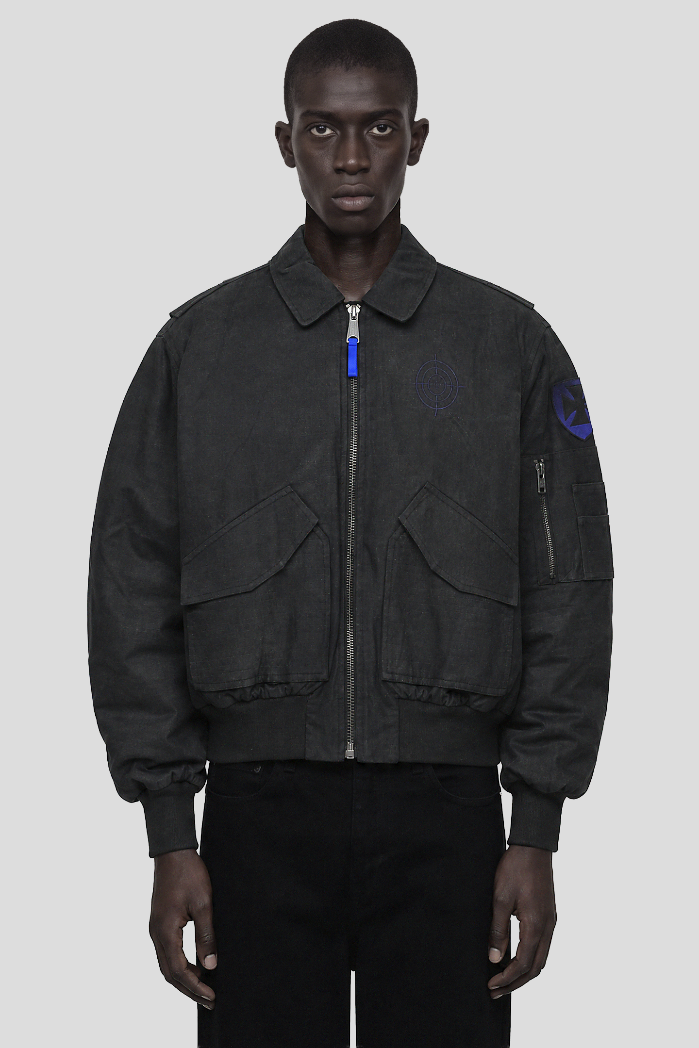 Waxed Bomber Jacket