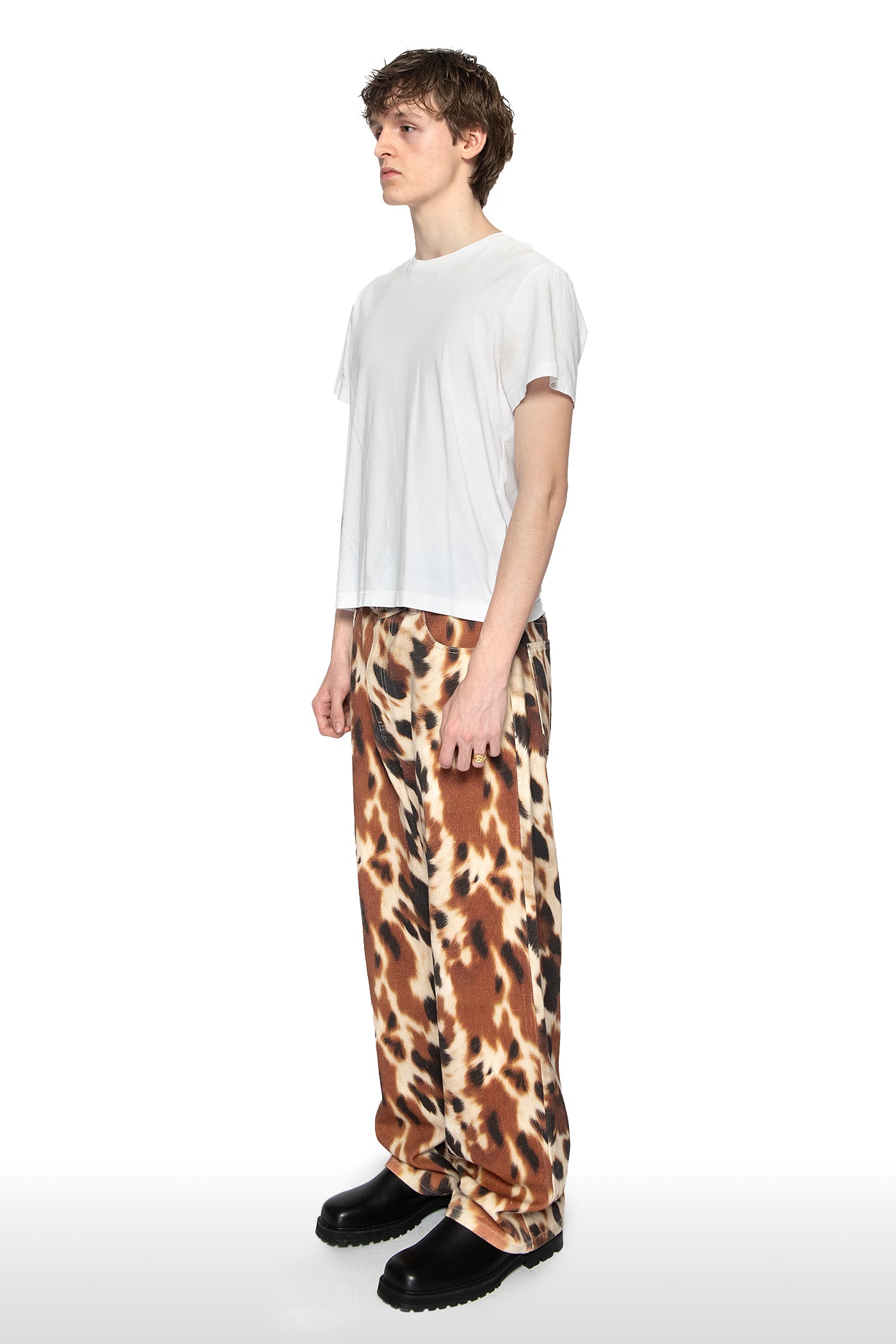 Cowhide Print Jeans - 93 SIERRA/CROSSES
