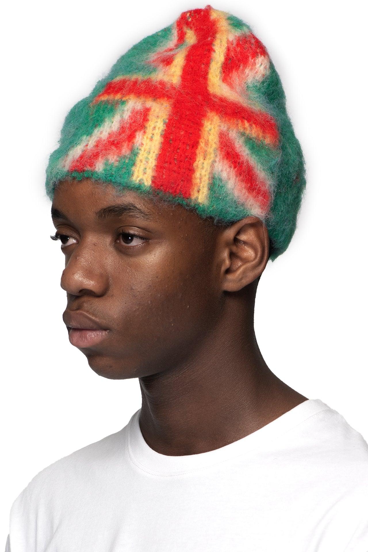 Green Flag Mohair Beanie