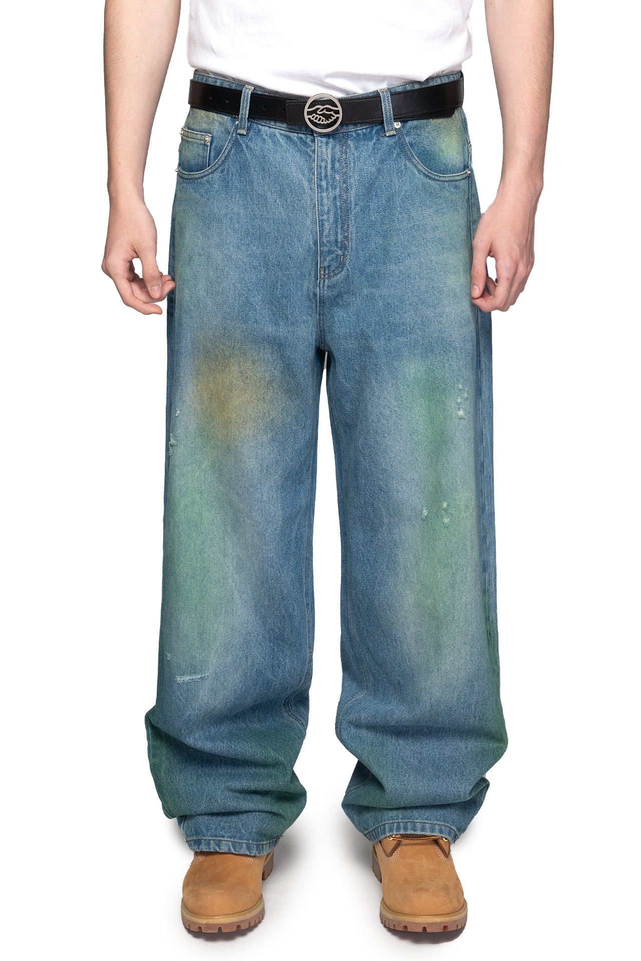 Grass Stained Denim Jeans