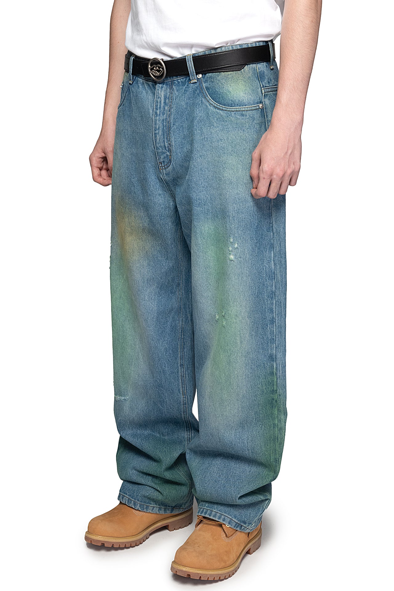 Grass Stained Denim Jeans