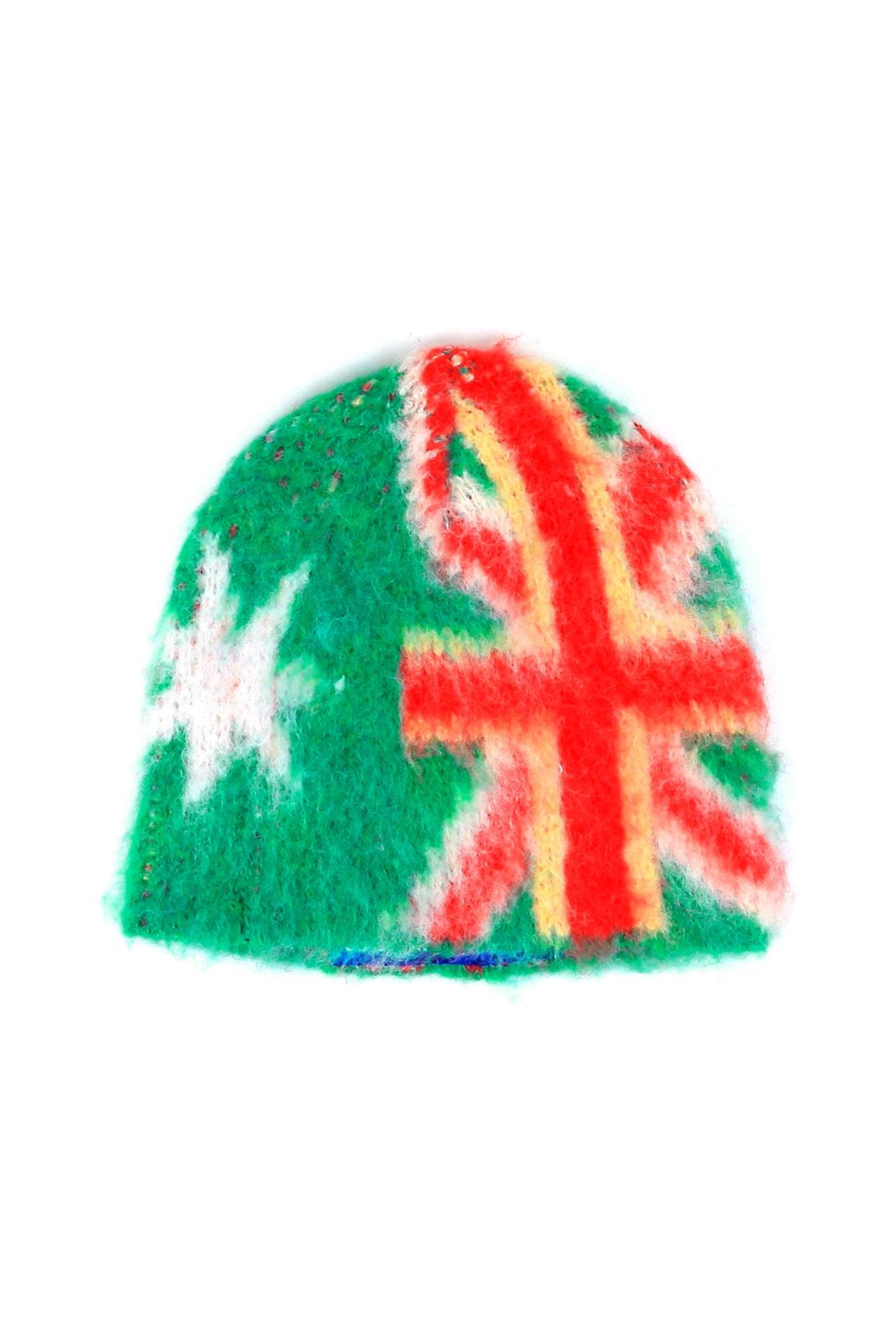 Green Flag Mohair Beanie