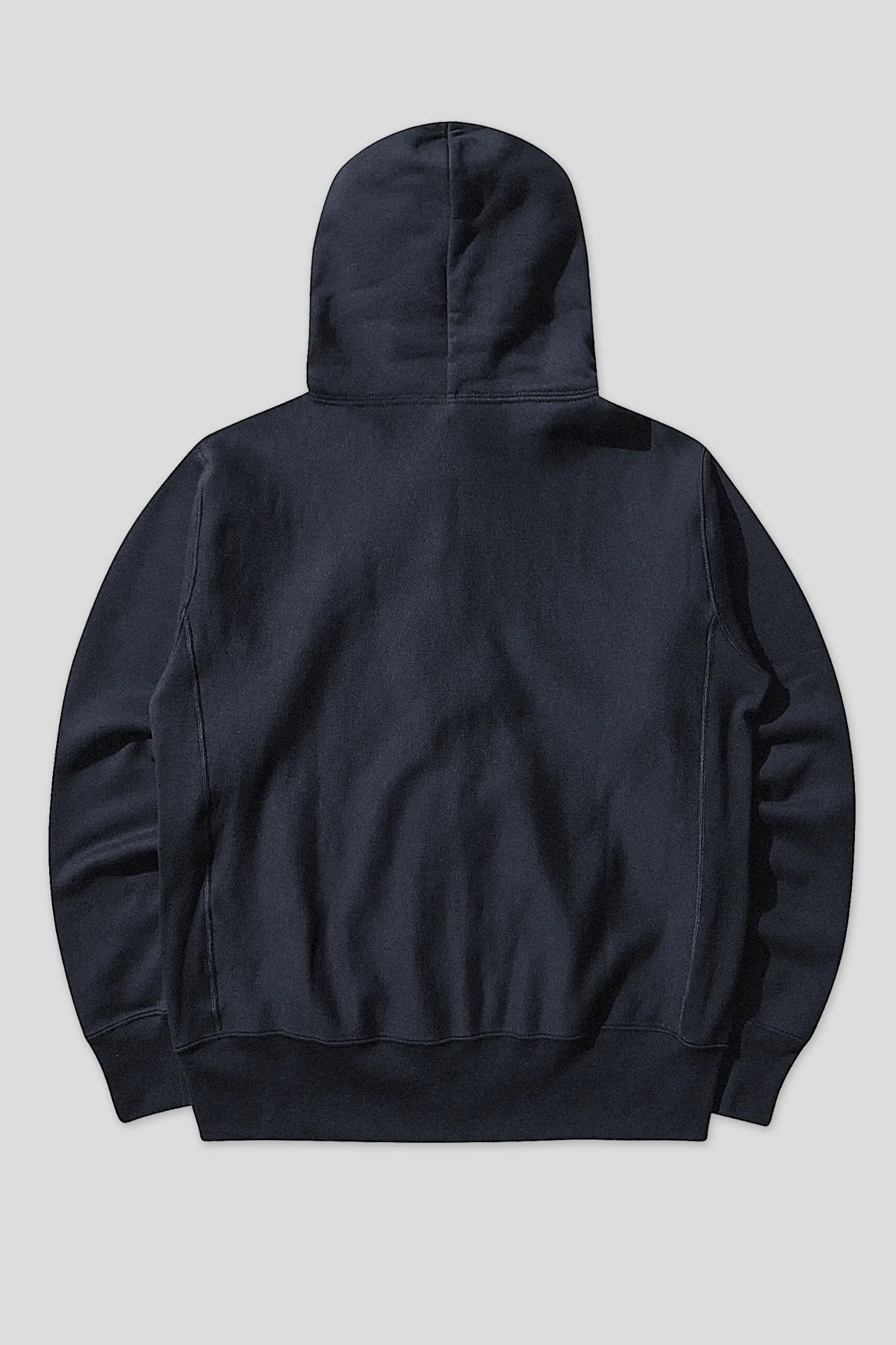 Navy cotton zip hoodie, product back view 93 SIERRA/CROSSES