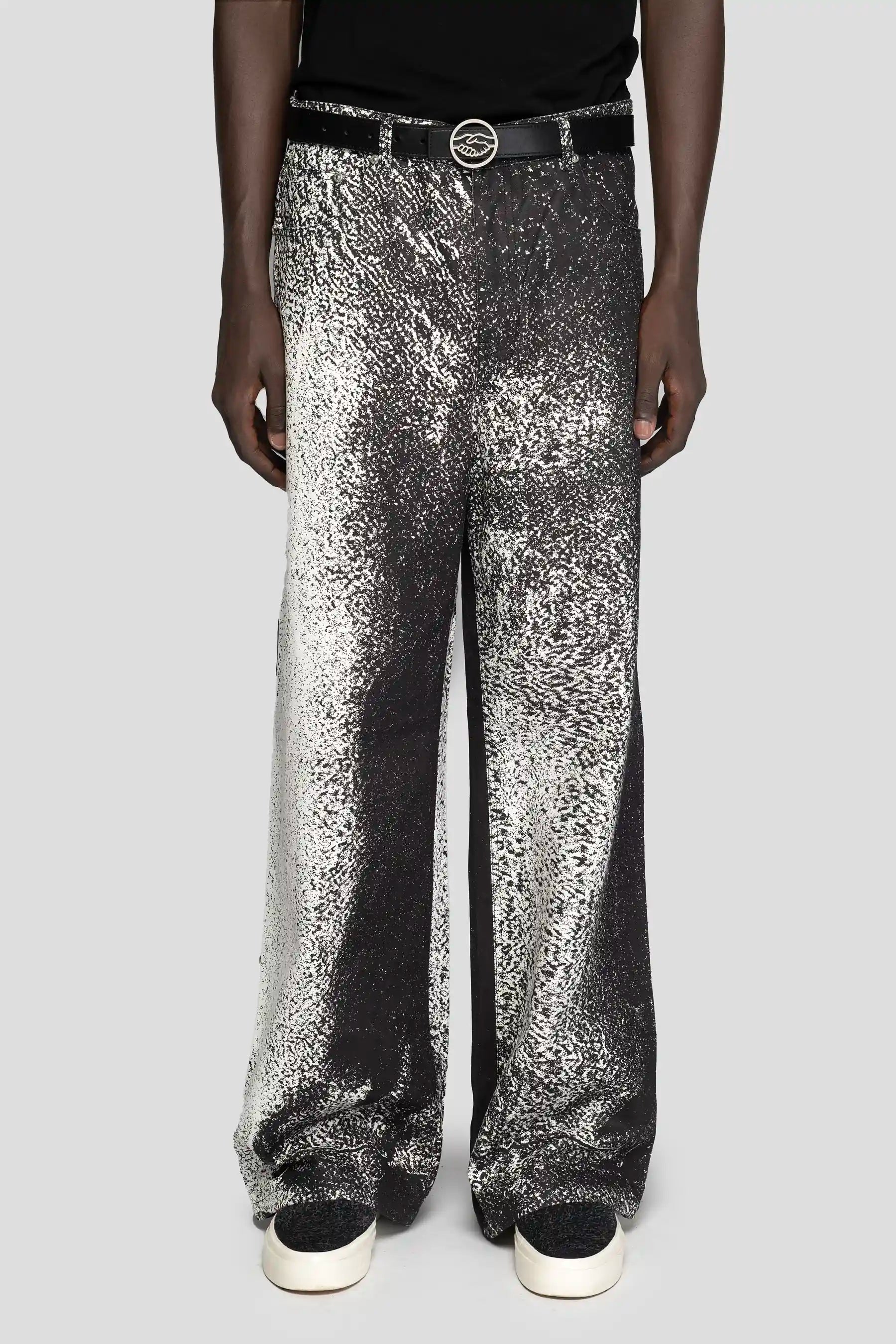 Printed White Pants