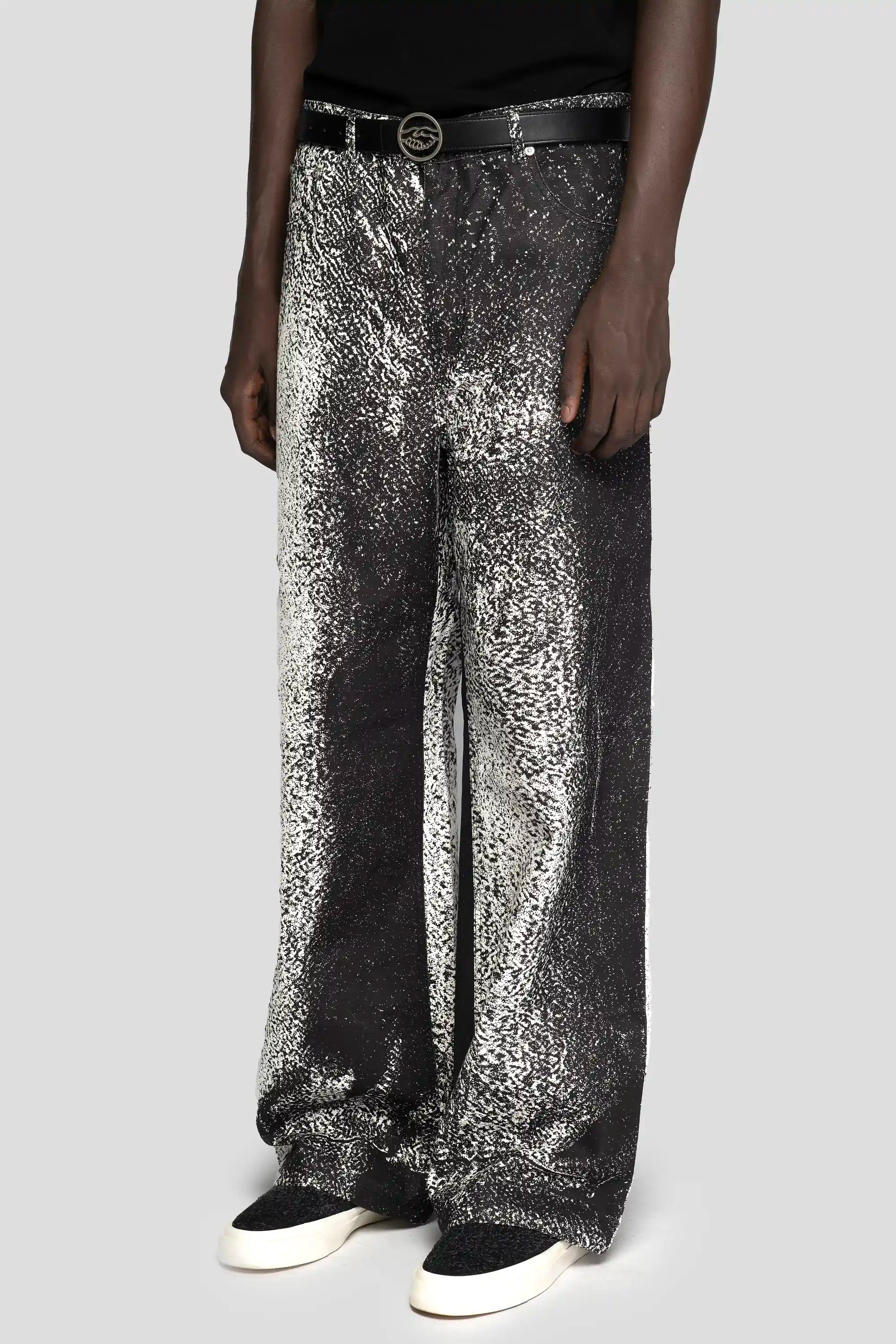 Printed White Pants