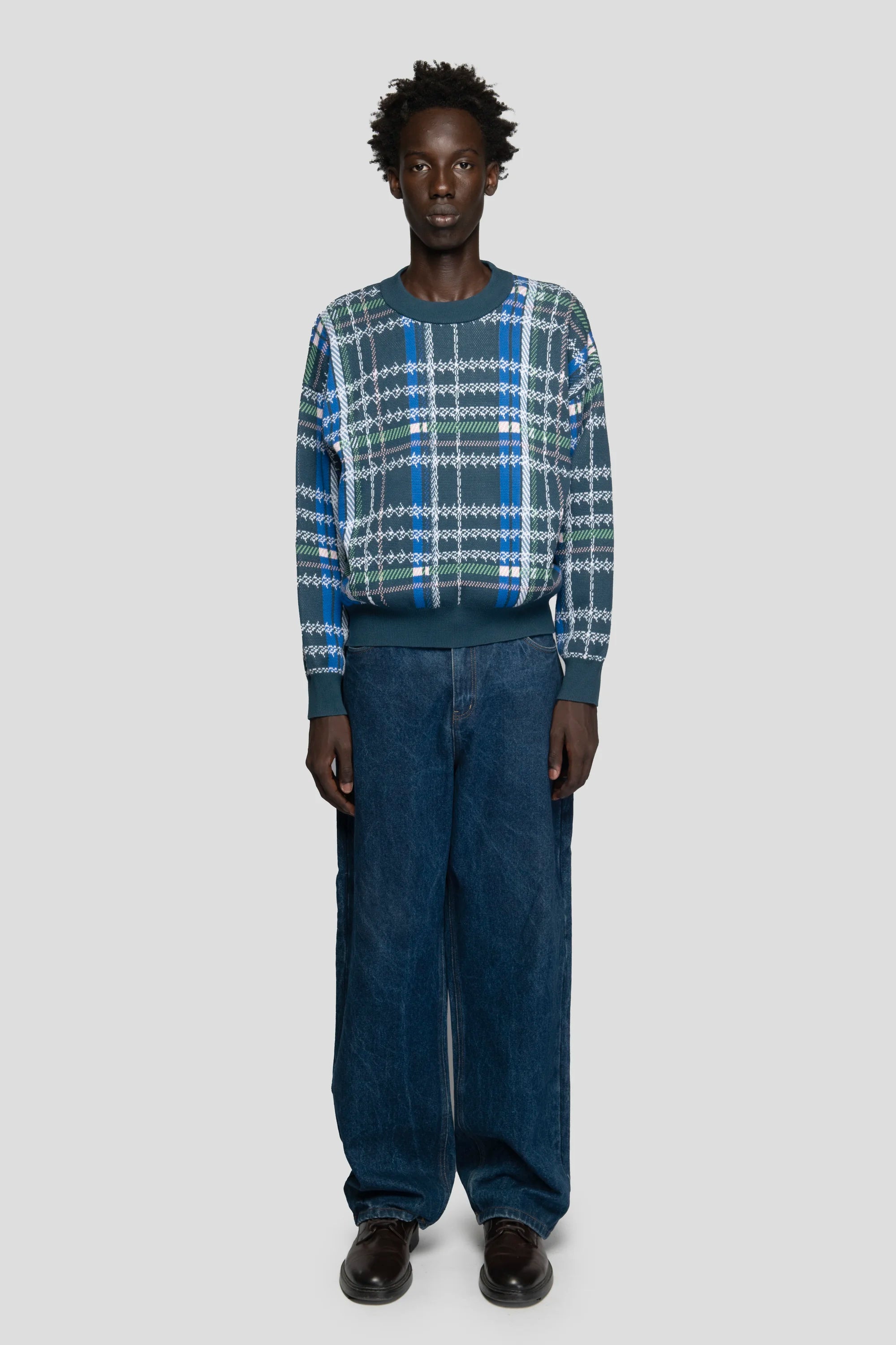 Tartan Knit Sweater